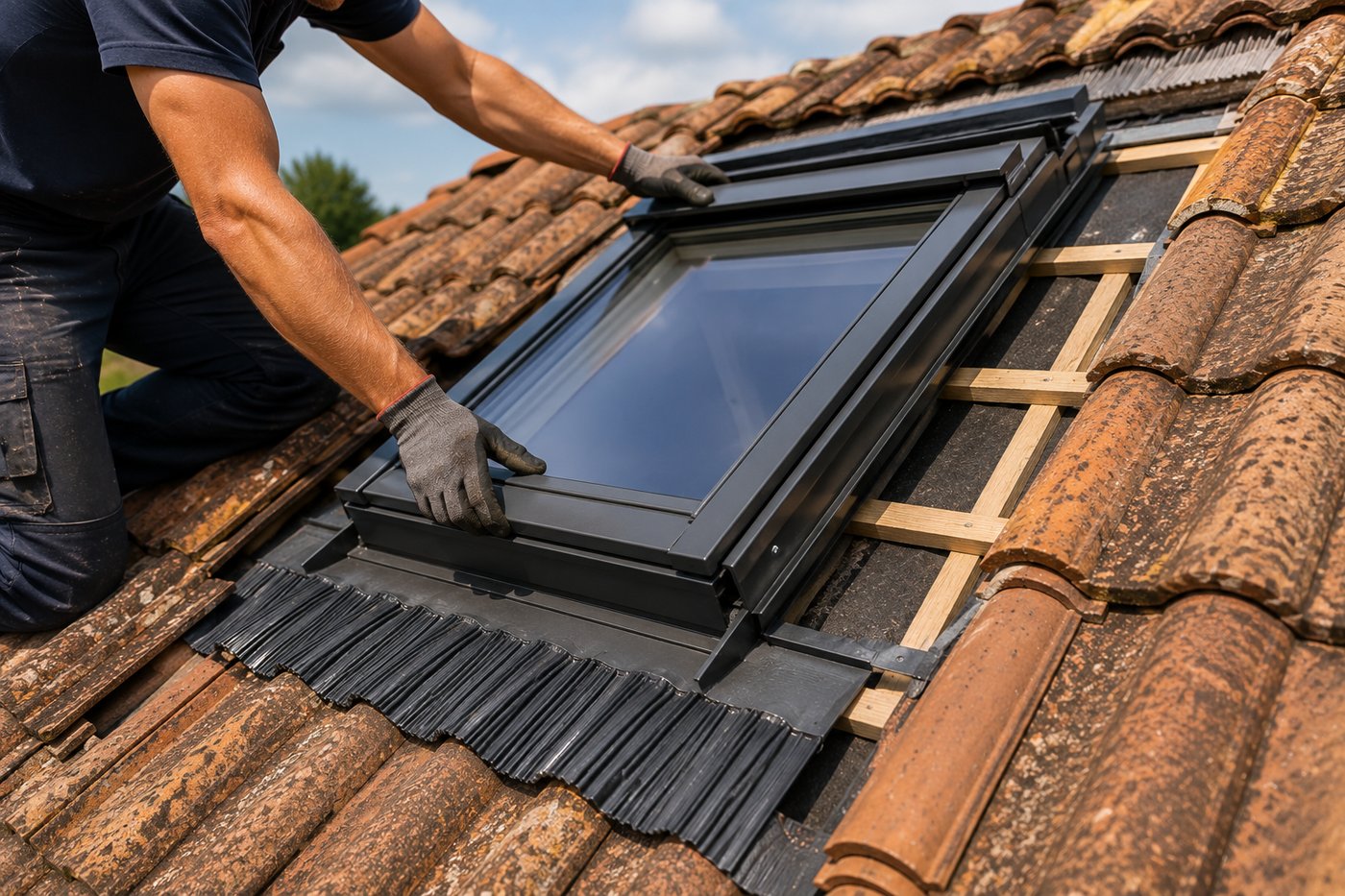 Fenêtres de toit et Velux — SC Baptista Charpente Couverture, Bosroumois
